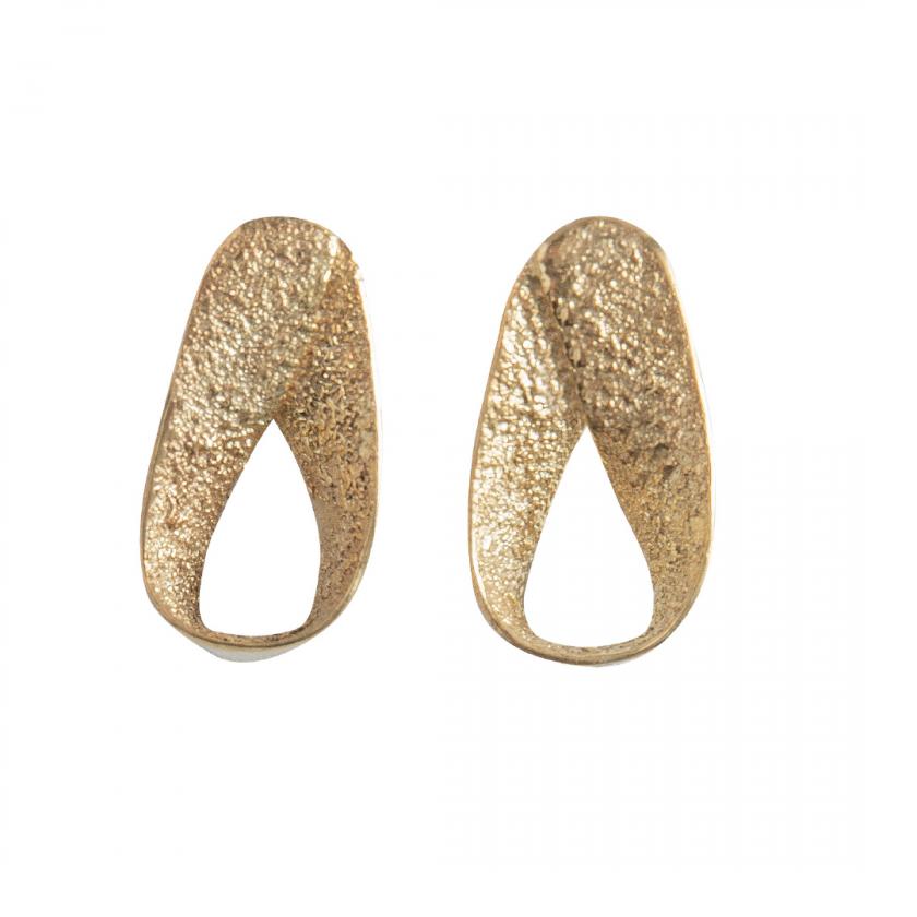 Earrings ASH FOLD MINI gold-plated