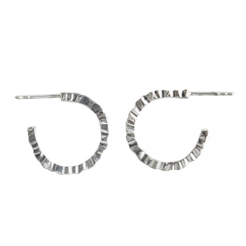 Earrings hoop TEXTURE SMALL