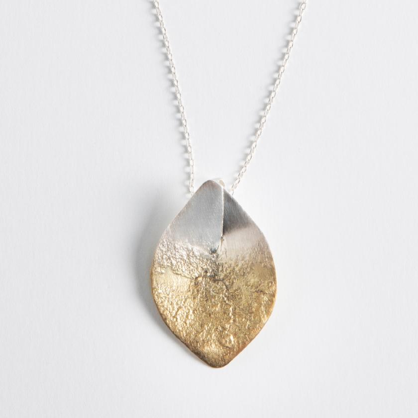 Necklace ASH LEAF GRADIENT small