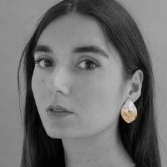 Earrings ASH LEAF GRADIENT medium