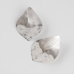 Earrings ASH LEAF matte large