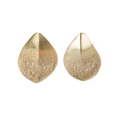 Earrings ASH LEAF MINI gold-plated